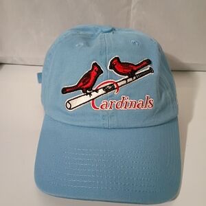 47 Brand Light Blue Cap with Red Bird Embroidery